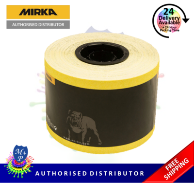 Mirka Hiomant Yellow Abrasive Paper Roll 115mm x 50m - P180, SANDPAPER