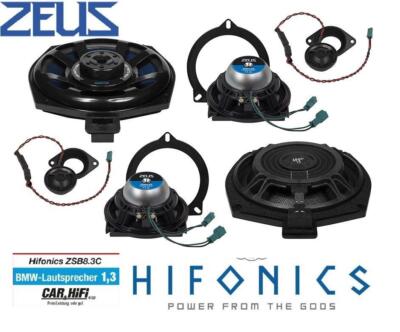 Hifonics ZSB-8.3C 3-Wege Lautsprecher Kombo System kompatibel mit BMW X5 F15 SUV