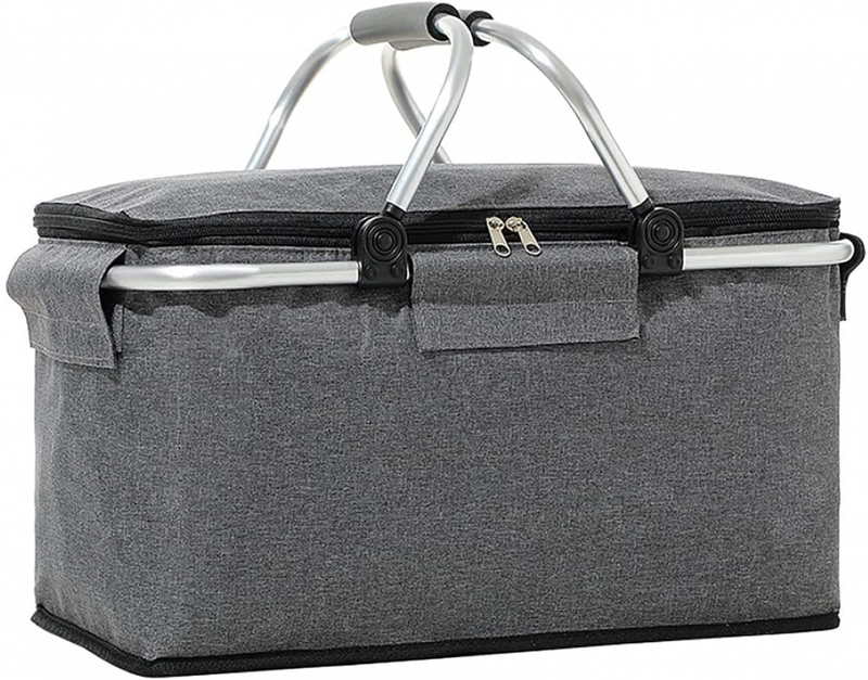 DYCALL Double Handle Keep Warm Lunch Bag Portable Folding Storage Basket...