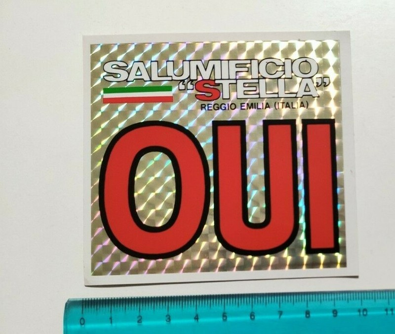 AdhÃ©Sif Salumificio Stella Reggio Emilia Sticker Autocollant AnnÃ©Es 80 Original