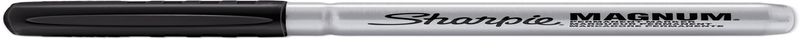 Magnum Permanent Markers, Chisel Tip, Black, Pack of 12