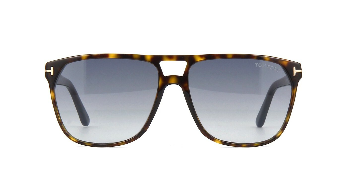 Pre-owned Tom Ford Pavlos-02 Ft 0980 Shiny Gold/grey (30a) Sunglasses In Gray