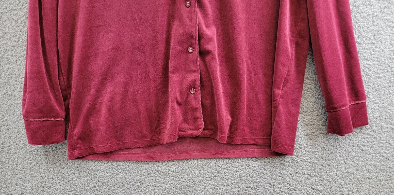I.N.C. International Concepts Velour Notch Collar Packaged Pajama Women's XXL - Picture 4 of 17