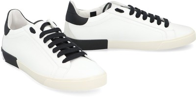 Pre-owned Dolce & Gabbana Portofino Low-top Sneakers In White