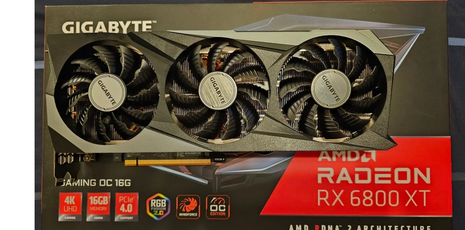 GIGABYTE AMD Radeon RX 6800 XT GAMING OC 16GB GDDR6 Graphic Cardの
