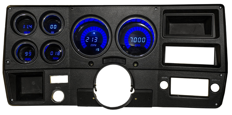 1973-1987 Chevy Truck Digital Dash Panel Blue LED Gauges Lifetime