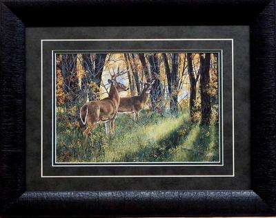 Andrew Kiss Undercover Deer Print-Framed 19 x 15