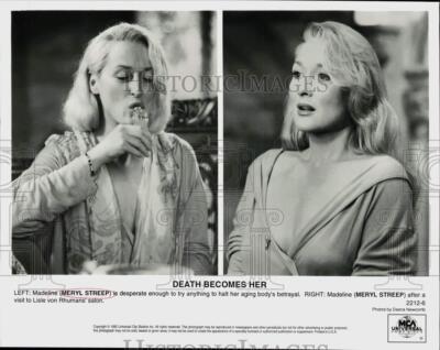 1992 Press Photo Actress Meryl Streep in ''Death Becomes Her'' Movie - lrp78798