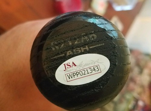 Jimmy Rollins Autograph Signed Big Stick Bat Phillies JSA Witness