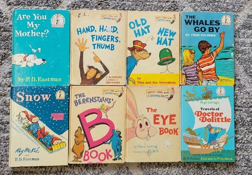 Lot of 8 Vintage Dr. Seuss Suess Beginner Books Childrens