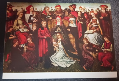 vtg postcard Gentse School Family St Anne Museum Schone Kunsten art unposted