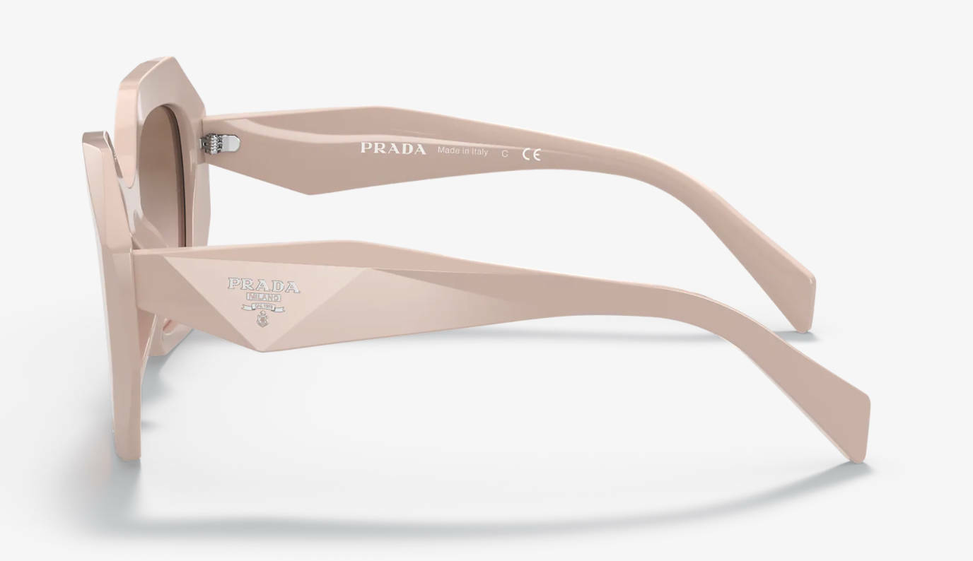 Pre-owned Prada Pr 16ws Havana/brown Shaded (2au-6s1) Sunglasses