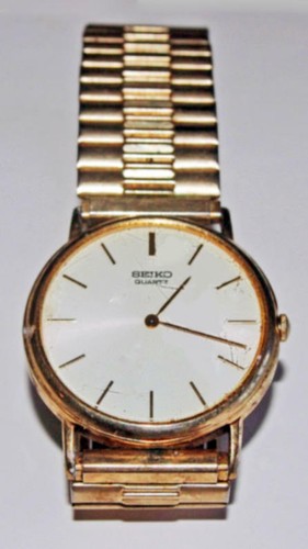 SEIKO QUARTZ QZ men's腕時計 Seiko QZ 0923-8000 Quartz Silver Sunburst Dial