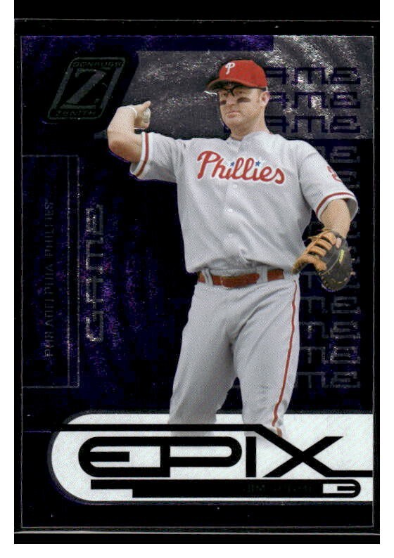 2005 Zenith Epix Purple Game #10 Jim Thome | eBay