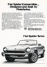 1982 Fiat Spider Turbo bw Pininfarina Classic Ad P48