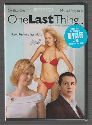 One Last Thing DVD Starring  Cynthia Nixon & Michael Angarano
