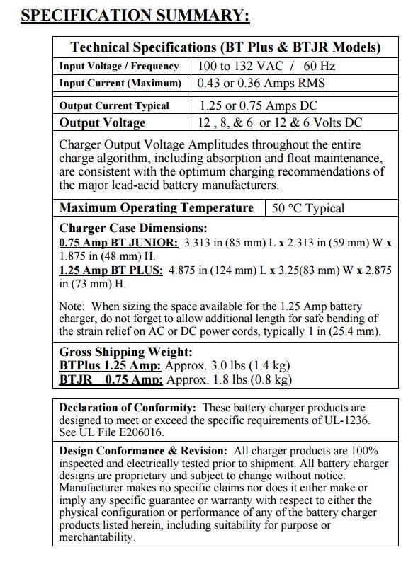 Battery Tender 021-0123 Battery Tender Junior 12V Battery Charger Battery Tender 021-0123 Battery Tender Junior 12V Battery Charger
