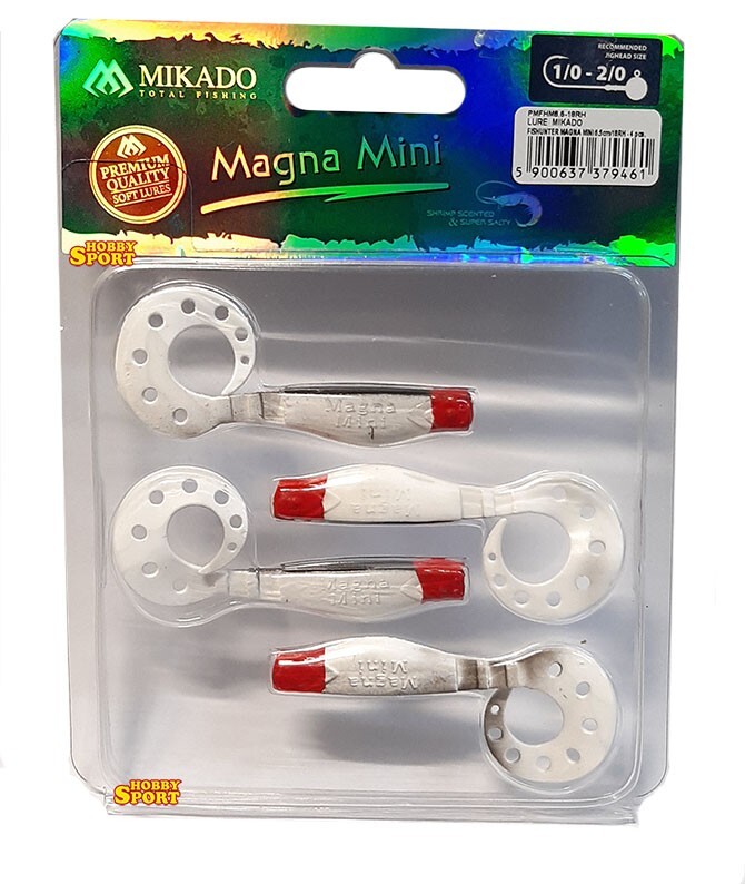 MIKADO FISHUNTER MAGNA MINI 65mm TESTA ROSSA 18RH SPINNING BLACK BASS