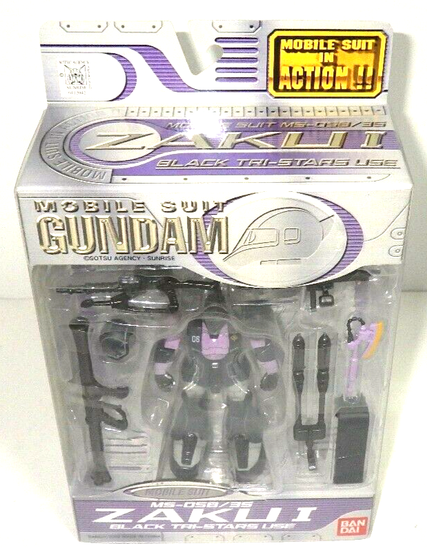 MIA MS-05B/3S ZAKU I BLACK TRI-STARS 3種 Bandai Gundam MSIA MIA MS-05B/3S ZAKU Ⅰ Black Tri-Stars Use