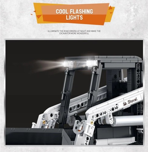 Building Blocks Skid Steer Loader Motorized RC Bricks DIY Model Kids Toy NEW BOX