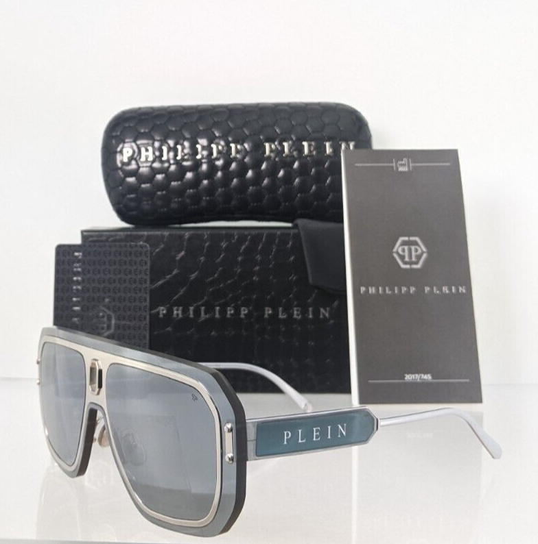 Pre-owned Philipp Plein Authentic  Sunglasses Spp 050 Col 579x Adventure Spp050 Frame In Gray