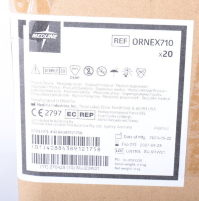 40 x MEDLINE - Tubulure d'aspiration - Suction Tubing - ORNEX710 - 3M 7mm - 2027