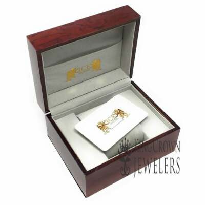Pre-owned Usdiamondking Green Solitaire Roman Face Simulated Diamond 18k Rose Gold Tone W/date Watch