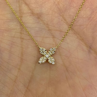 2Ct Round Lab-Created Diamond Flower Pendant 14KWhite Gold Plated Silver Any One