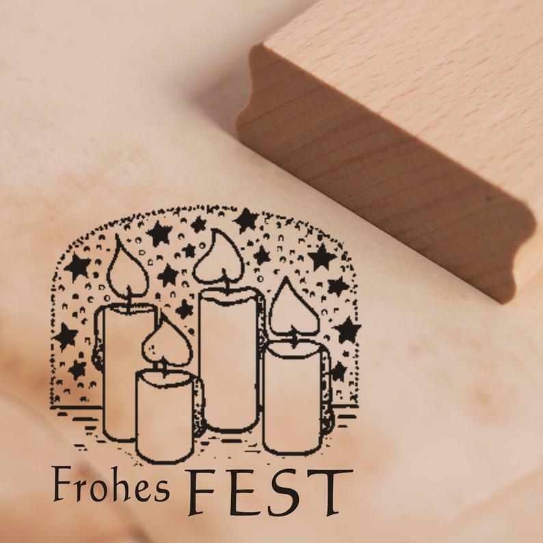 Motivstempel Stempel Schöne Weihnachten Frohes Fest Stempelset