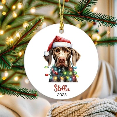 Personalized German Short Haired Pointer Dog Ornament 2023, Custom Dog Orname...