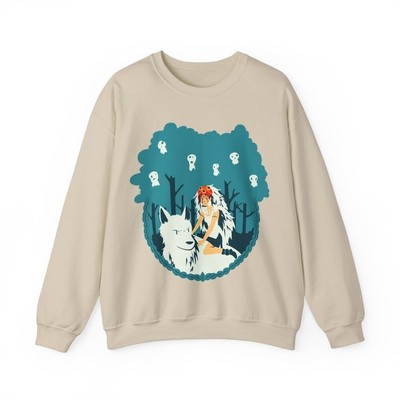 Studio Ghibli Sweatshirt Spirited Away & Princess Mononoke Anime Gift For Fans