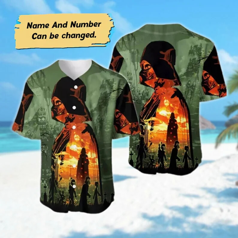 Custom Darth Vader 3D Baseball Jersey Shirt MOTHER DAY GIFT ALL OVER PRINT