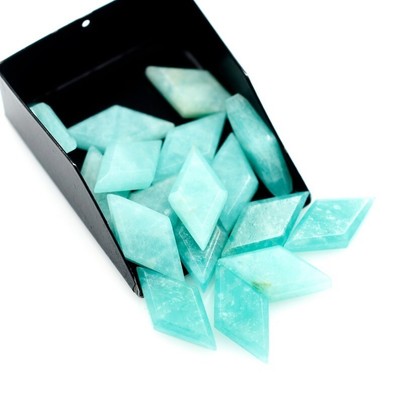 Amazonite Rhombus Step Cut Pack of 5 Pcs 8x16mm - 12x24 Loose Gemstone