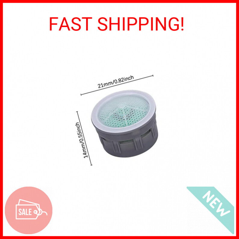5 Pack 2.2 GPM Regular Size Water-Saving Sink Faucet Aerator Insert Replacements