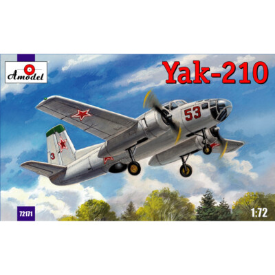 AMODEL 72171 Yak-210 Soviet trainer aircarft Scale 1/72 - Plastic model kit