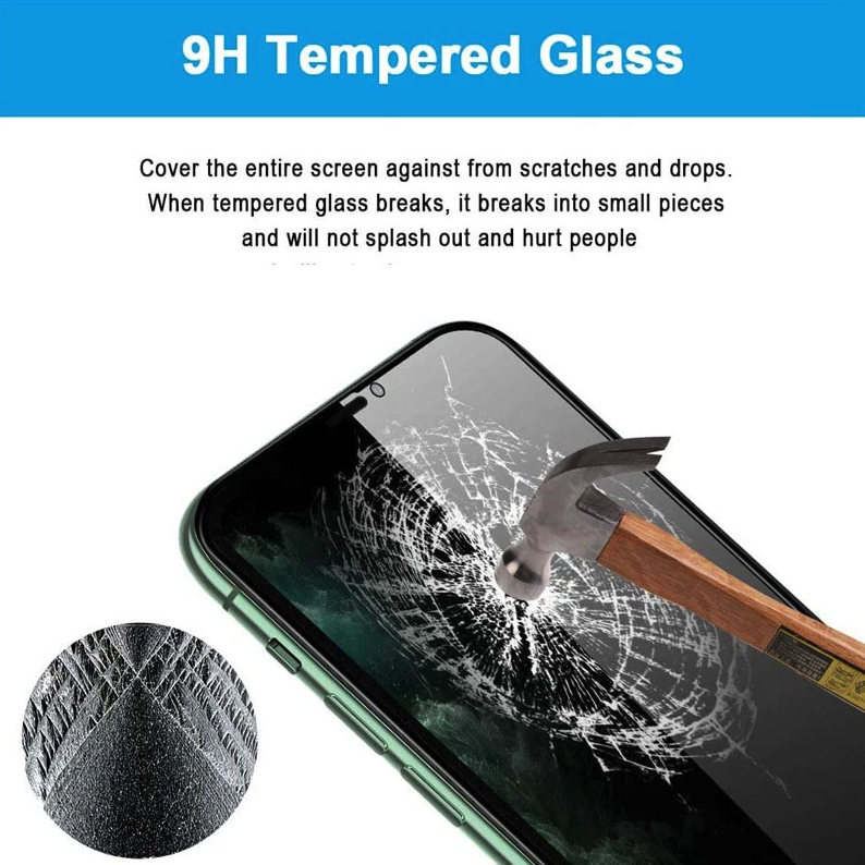 3 Pack For iPhone 14 13 12 11 Pro Max X Privacy Tempered Glass Screen Protector