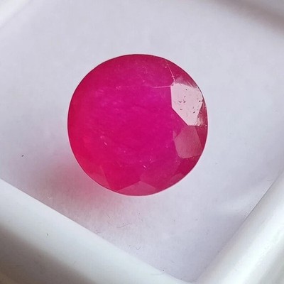 Flawless Red Bixbite Beryl Natural 7.70 Ct Round Cut AAA Certified Gemstone