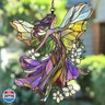 ANTKRAFT 2D Fairies Flower Acrylic Window Hanging Stained Wall Decoration Lover Gift for Mom Grandma Or Special Occasions Sun Catchers Indoor Windown Suncatchers Windows Garden Decor