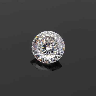 1 CT Portuguese Cut Natural White Diamond VVS1, D Grade, 6.50 mm Certified DL09