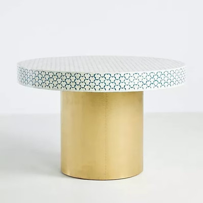 Handmade Bone Inlay Coffee Table With Indian Design