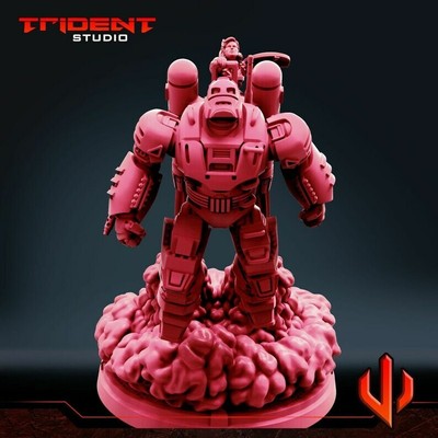 85mm Chimera Buster ALT - 40mm Crisis Protocol Miniature | Superhero | Trident