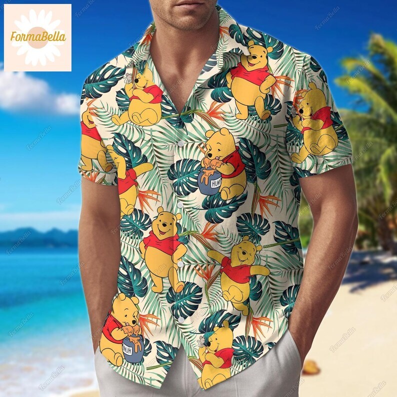Halloween Pooh 3D HAWAII SHIRT Mother day Gift All over Print Best Price Us Size