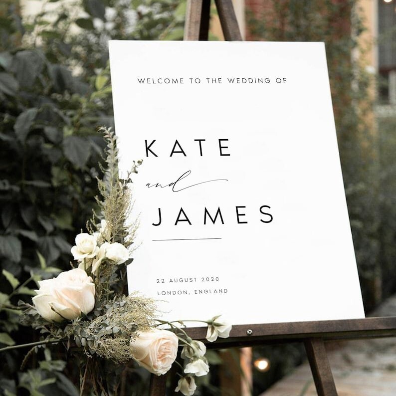 wedding welcome sign