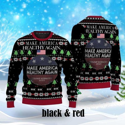 Make America Healthy Again Trump 2024 Christmas Sweater, MAHA 2024 Shirt