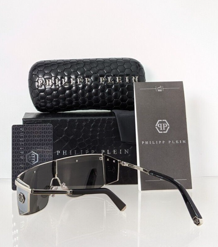 Pre-owned Philipp Plein Authentic  Sunglasses Spp 005 Col 722x Brave Shade Spp005 Frame In Silver