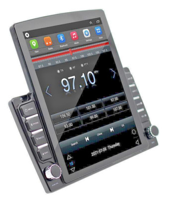 9.5'' Android 12 2DIN Car Stereo Radio GPS Navi WIFI Carplay Vertical Screen USB