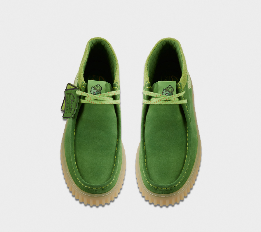 Pre-owned Clarks Torhill X Pokémon Torhill Explore Green Suede, "2023"