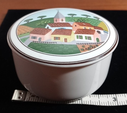 VILLEROY & BOCH Porcelain Naïf Trinket Box~Depuis 1748 Naïf Countryside~Signed