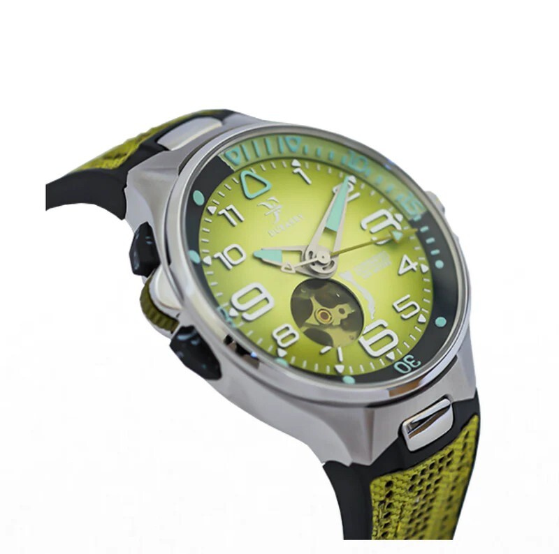 Pre-owned Franck Dubarry Men's 'deep Ocean' Green Dial Automatic Watch 09 Green