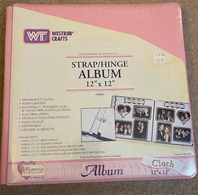 NEW  Sealed Scrap Book Album  WT Westrim Crafts Expandable 1